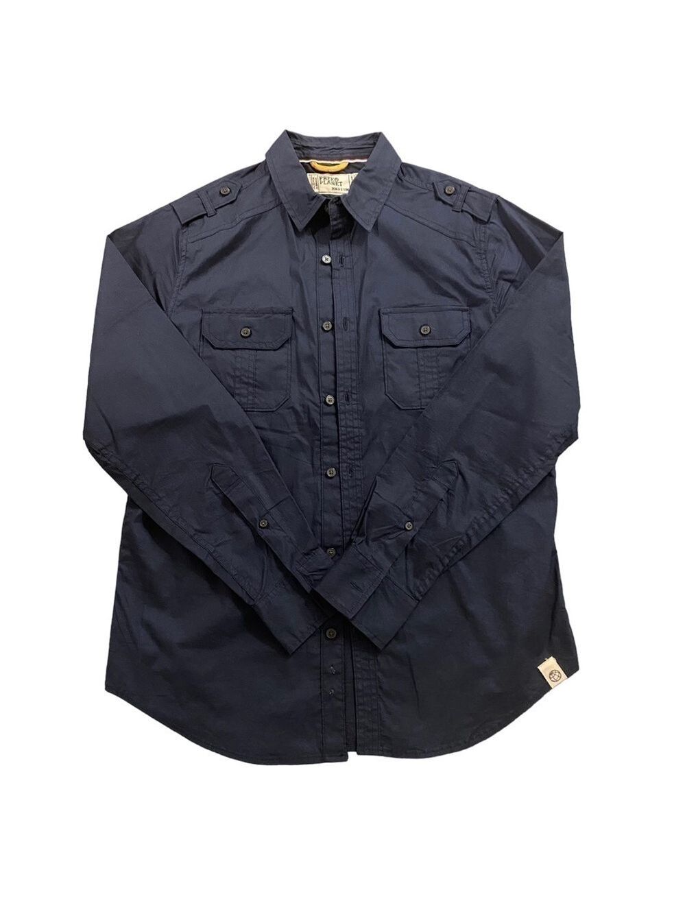 Free Planet Long Sleeve button down shirt